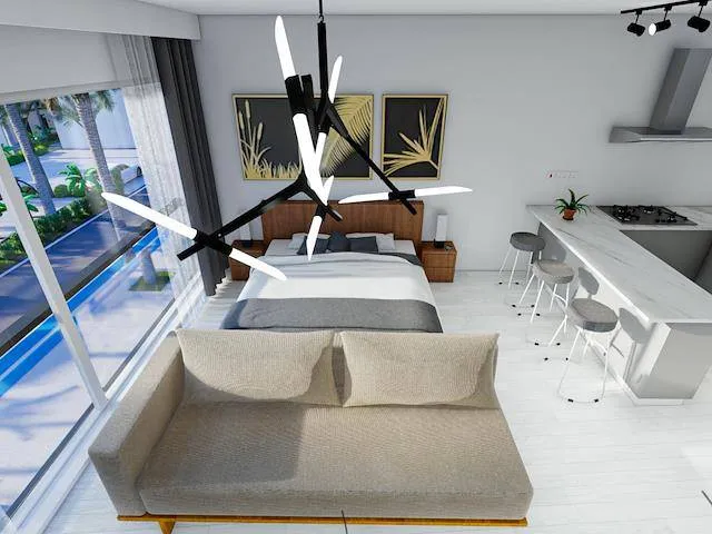 Bezugsfertiges Erdgeschoss Studio mit Gemeinschaftspool, Ansicht 2